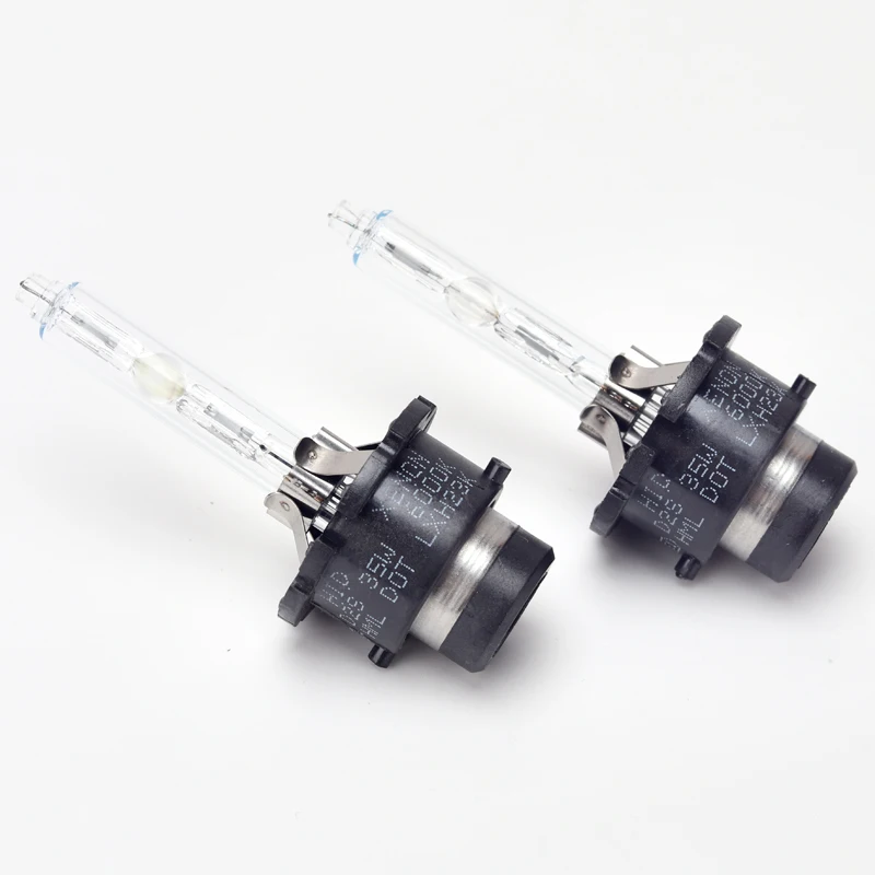 2 uds D2S D2R D4S 4300K 6000K 8000K bombilla de faro de xenón HID con soporte de metal
