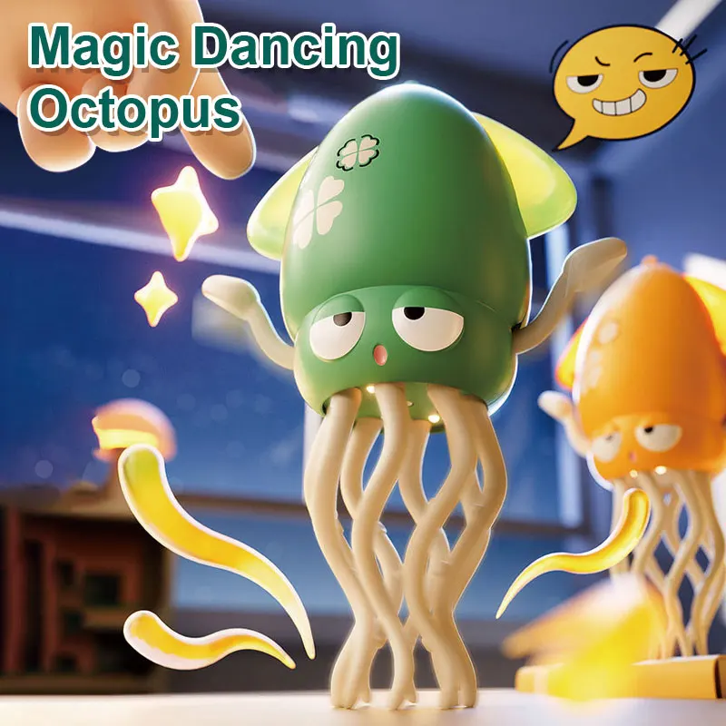 1pc Auto-sensing Avoiding Obstacles funny Dancing Octopus baby toy with music light to baby learn crawling guidance and head up