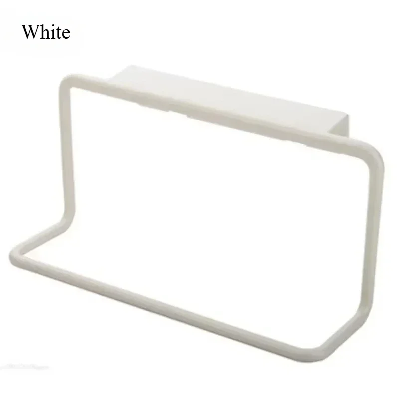 1Pcs Plastic Hanging Holder Towel Rack Cupboard Cabinet Door Back Multifunction  Home Storage Organizer Kitchen Accessories