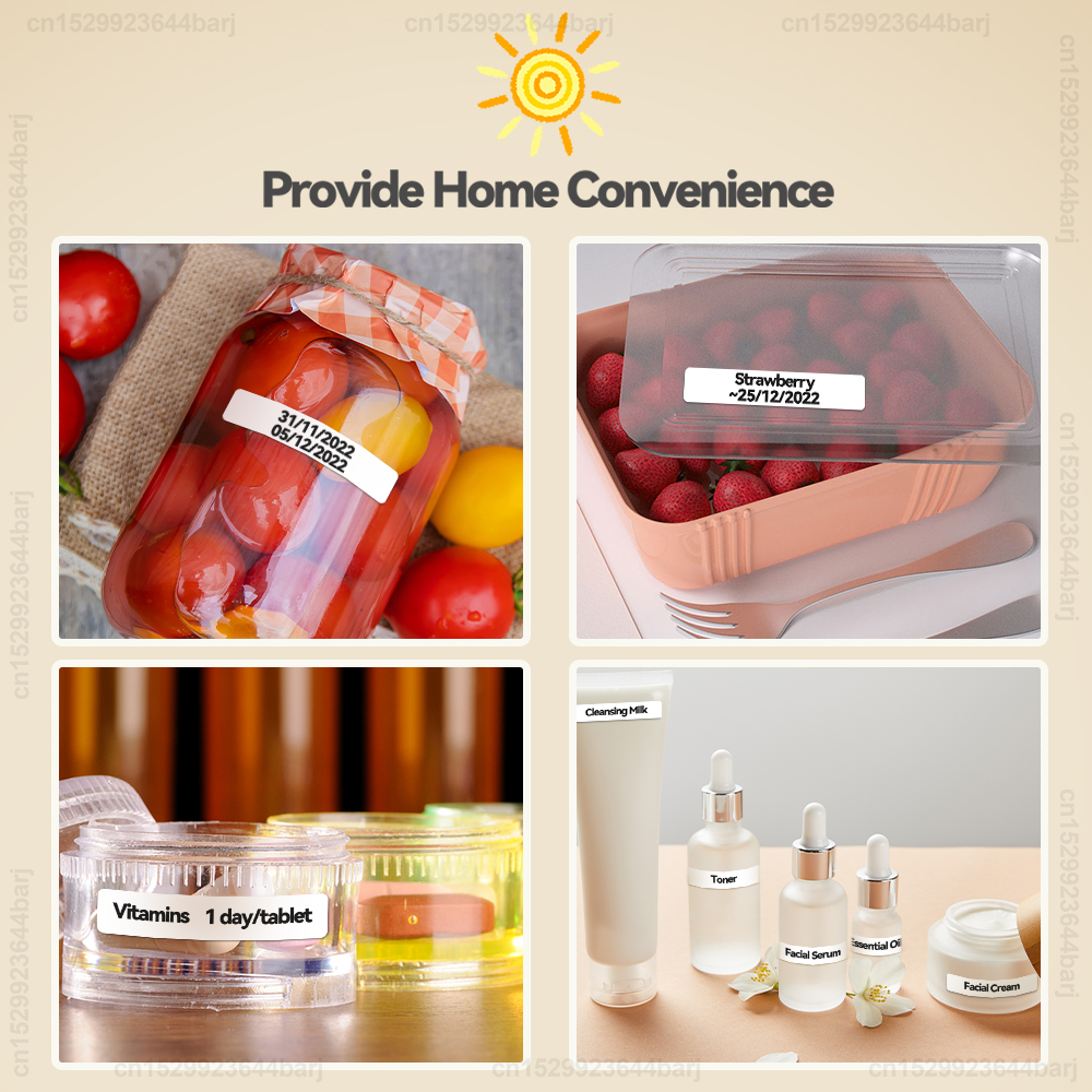 2/5/10 Rolls P15 Thermische Label Sticker voor Phomemo D30 Q30 Marklife P15 P12 DELI Q2 Label Maker Wit 12x40mm 15x30mm Label Tape