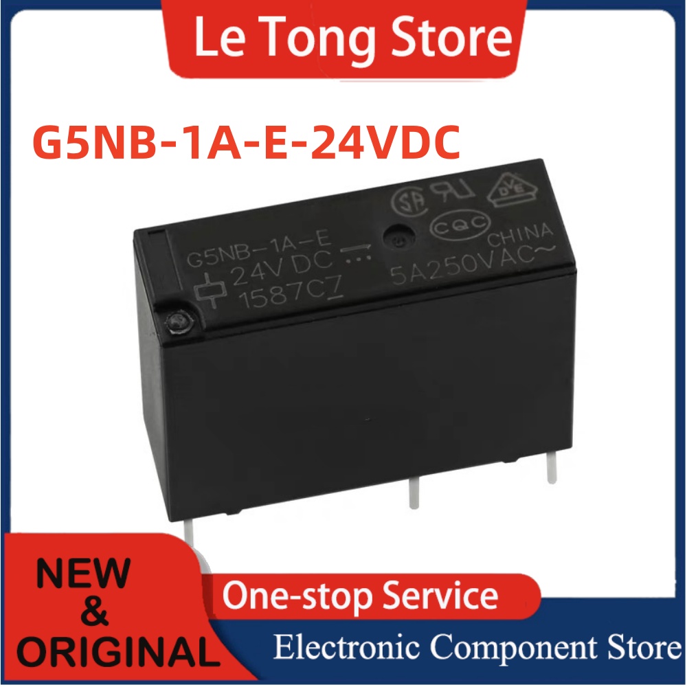 5 10 Uds G5NB-1A-E 24VDC 12VDC 5VDC 24V juego de 4 pines de relé original normalmente abierto 5A nuevo adecuado para Omron