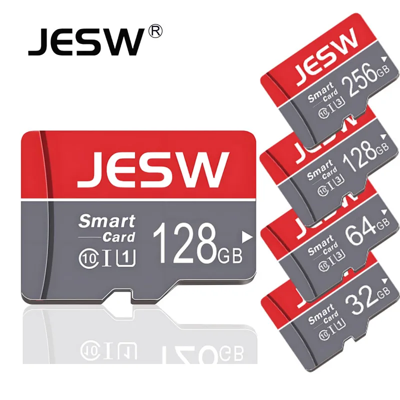 JESW Micro 128G Ultra memoria tarjeta SD TF tarjeta Flash A1 V10 C10 U1 32GB 64G 16G 8G 4G Micro para cámara UAV mesa de interruptor de teléfono