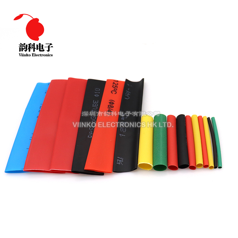164 stücke Thermoresistant Schrumpf Schlauch Kit 2:1 Schrumpfen Schläuche Sortiert Pack Draht Kabel Verpackung Isolierung Sleeving