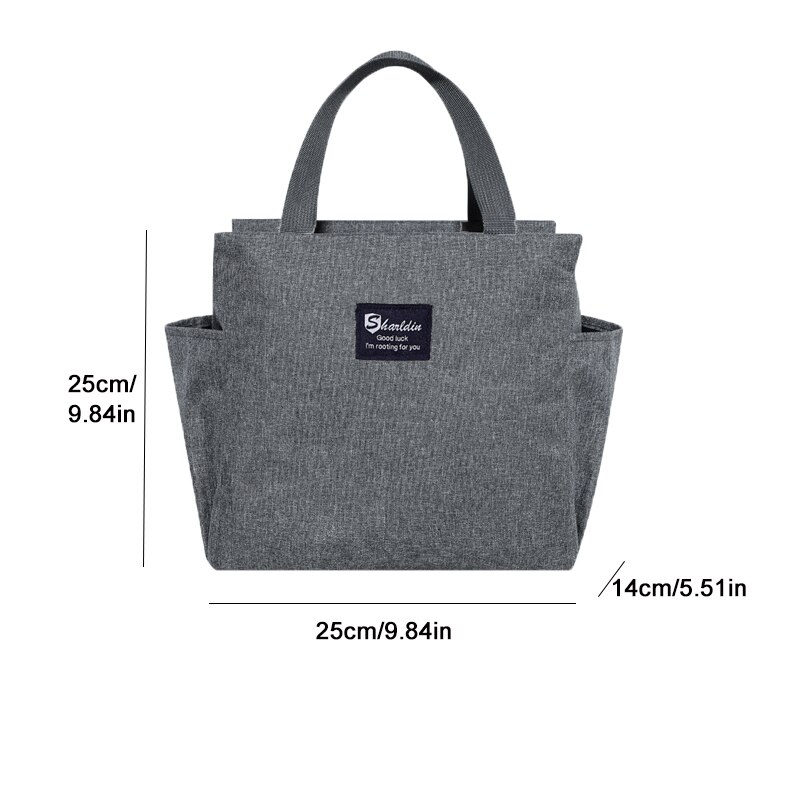 Draagbare dubbele zak geïsoleerde Bento-tas Aluminiumfolie verdikte lunchbox Lunchtas met lunchtas Lunchbox geïsoleerde tas