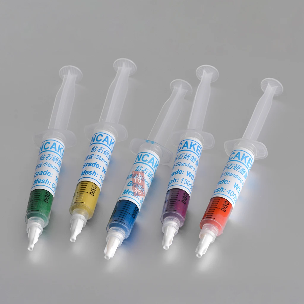 W0.5-W40 diamantato lucidatura lappatura paste siringhe composte per gioielli giada metallo stampo lucidatura a specchio pasta riparazione graffi