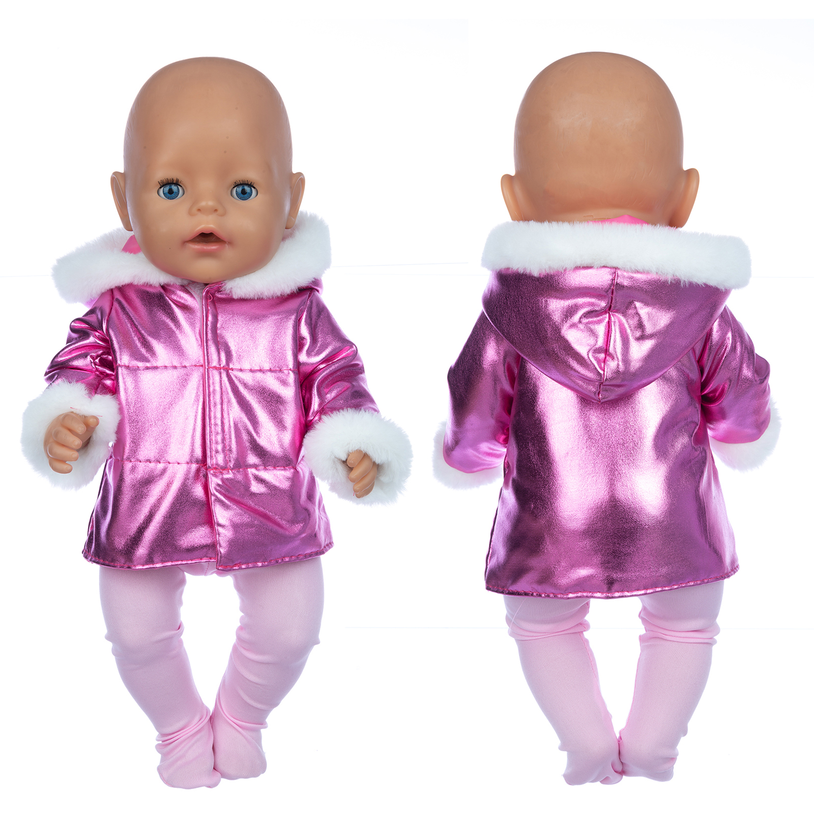 Nowa kurtka puchowa + legginsy ubranka dla lalek pasujące do 18 cali/43 cm nowonarodzone ubranka dla lalki akcesoria dla lalek Reborn