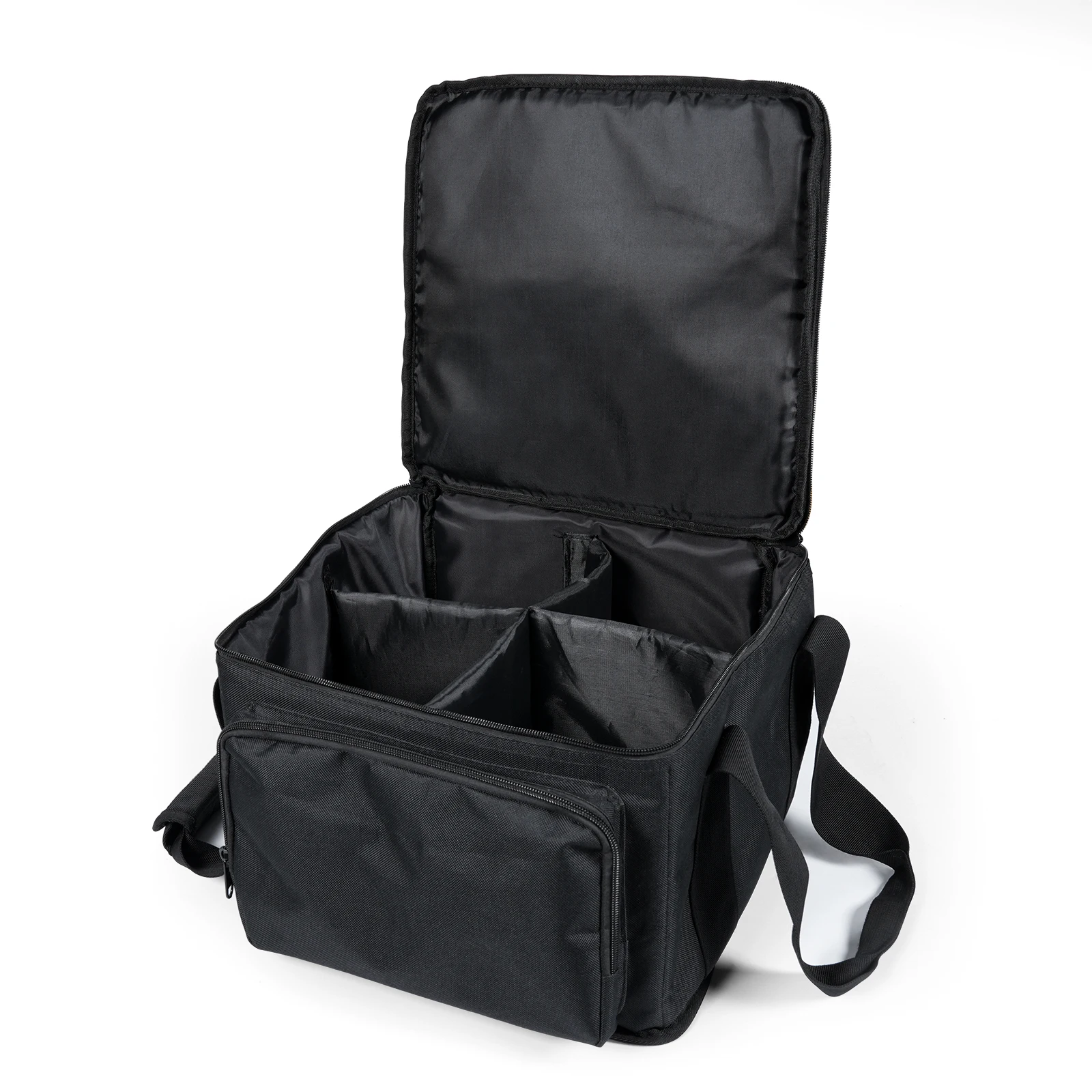 Fieryzeal Black 600D Wodoodporna torba na światła Par PVC 210D Podszewka Torba na oświetlenie sceniczne do świateł Par 20 × 14,5 × 14,5 cm