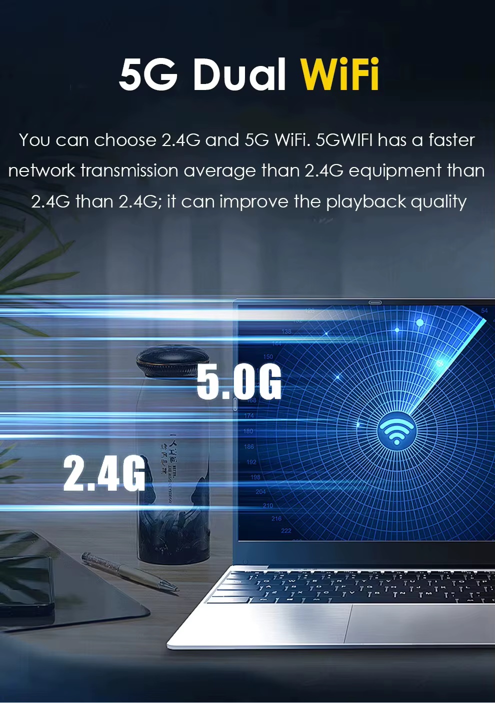 15.6" Computer Laptop intel Core i7-8500Y 16GB RAM 1TB SSD Windows 11 Fingerprint Office Laptops Notebook Computer Portable PC