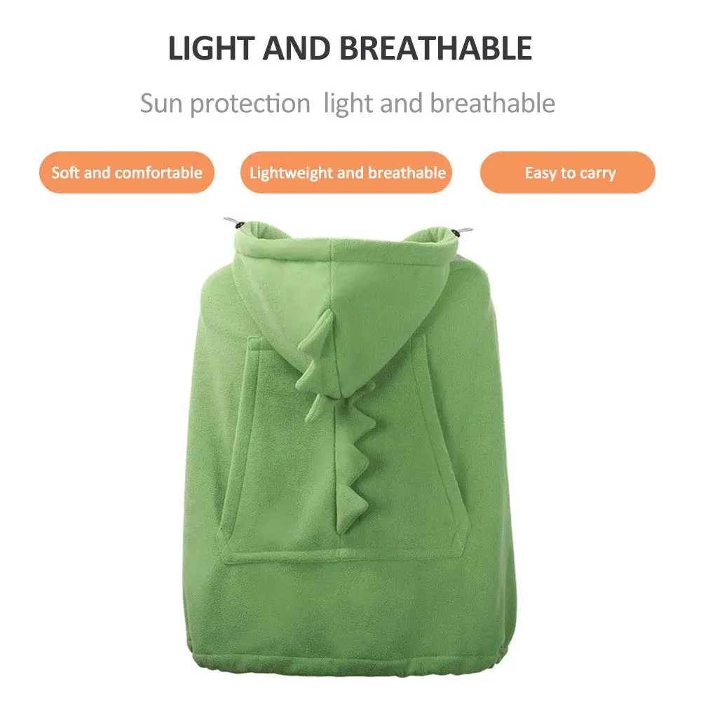 Funda para cochecito de bebé a prueba de viento y funda portabebés, capas elásticas con capucha para bebé, traje Reversible con capucha para todas las estaciones, 1 ud.