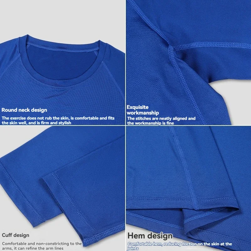 新しいランニング用長袖Tシャツ、柔らかい生地で運動に快適です。