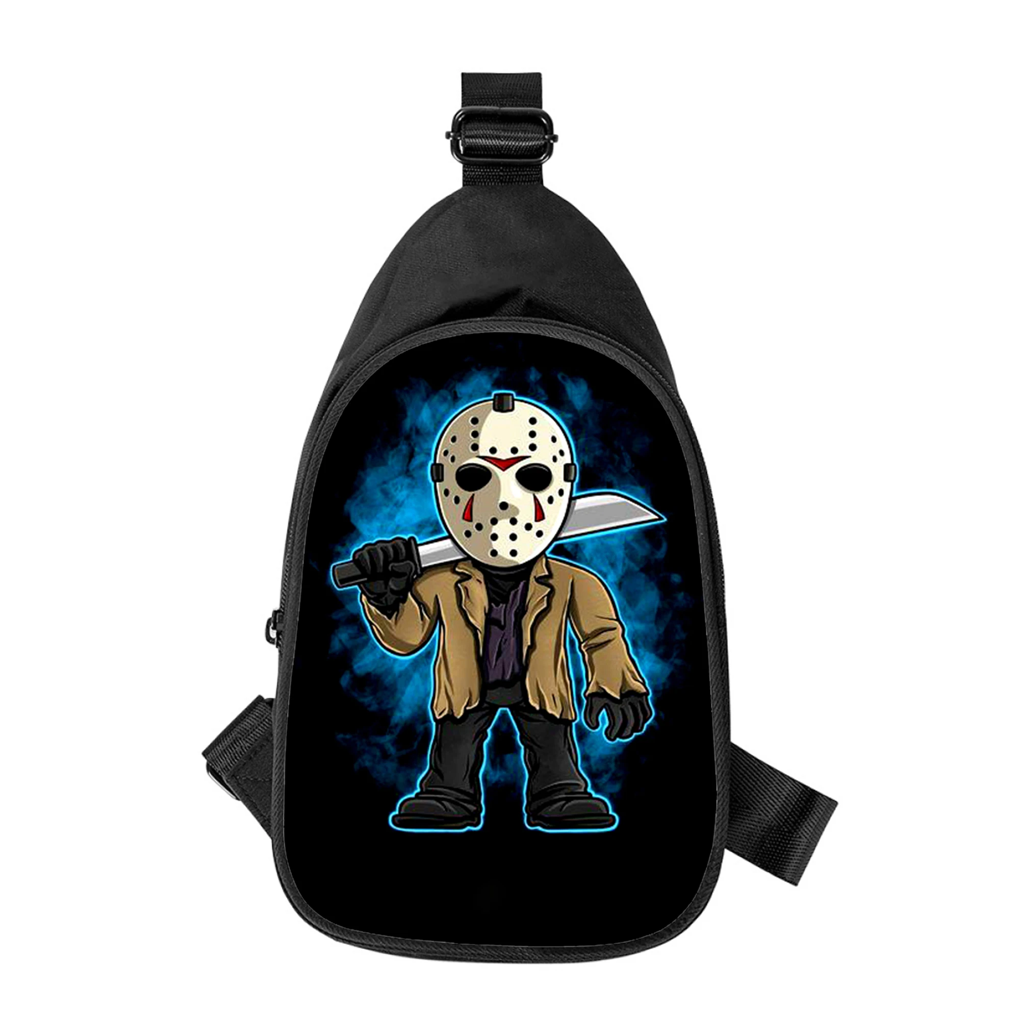 Jason Voorhees 3D-Druck neue Männer Kreuz Brusttasche diagonal Frauen Umhängetasche Ehemann Schule Hüft tasche männliche Brust packung