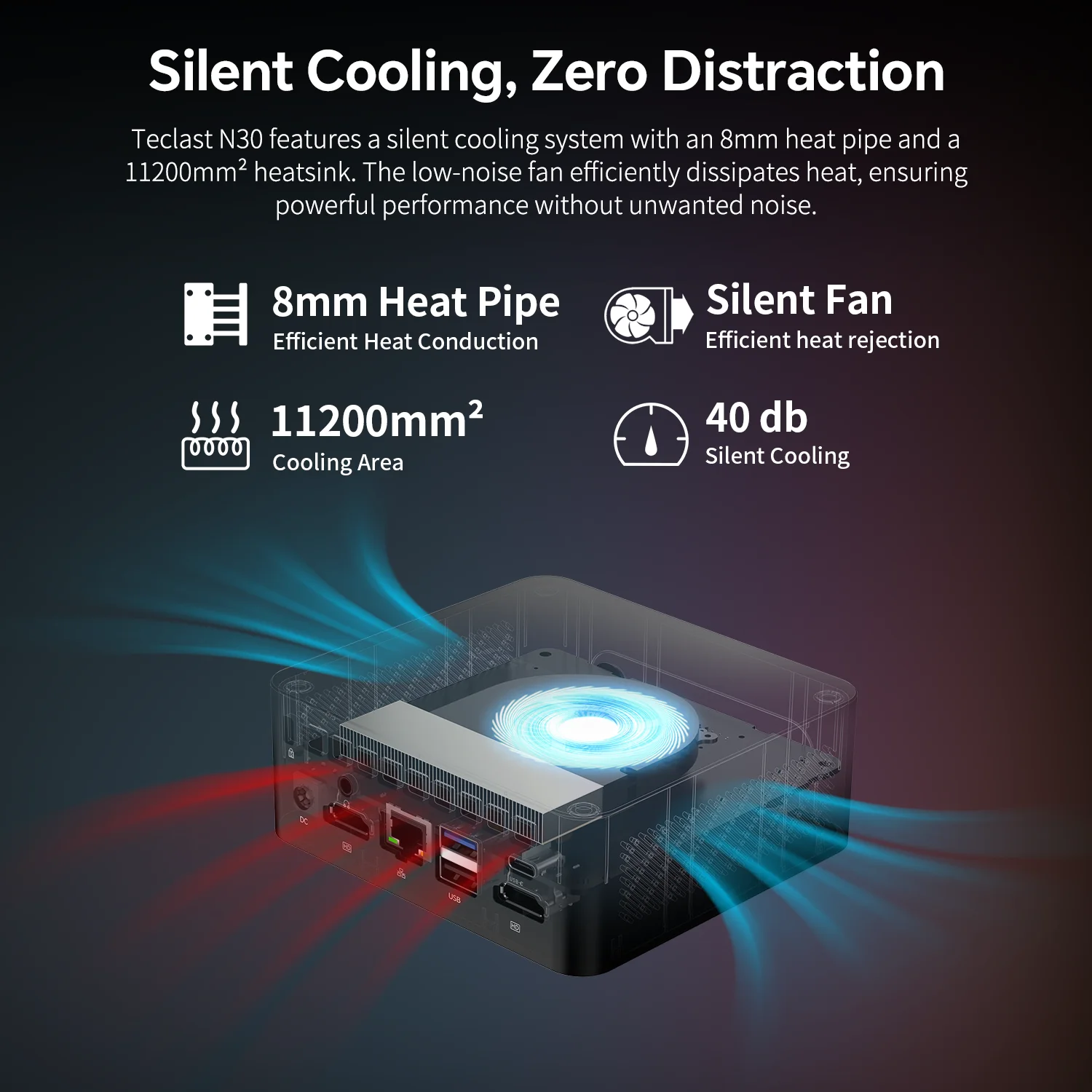 2025 Teclast N30, Mini PC, pour Intel Twin Lake N150, 16 Go + 512 Go, Windows 11 Pro,