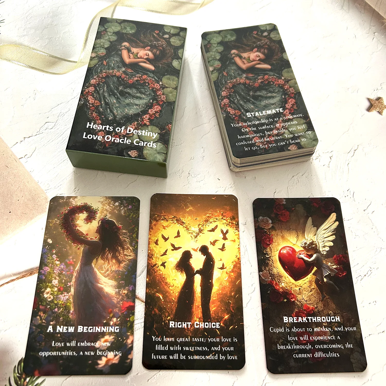 51 Stück Liebesbotschaft, Orakelkarten, zwischenmenschliche Vorhersagen für das ganze Jahr, Beziehung, Wahrsagerei, Runen, Liebesbrettspiel, Tarot