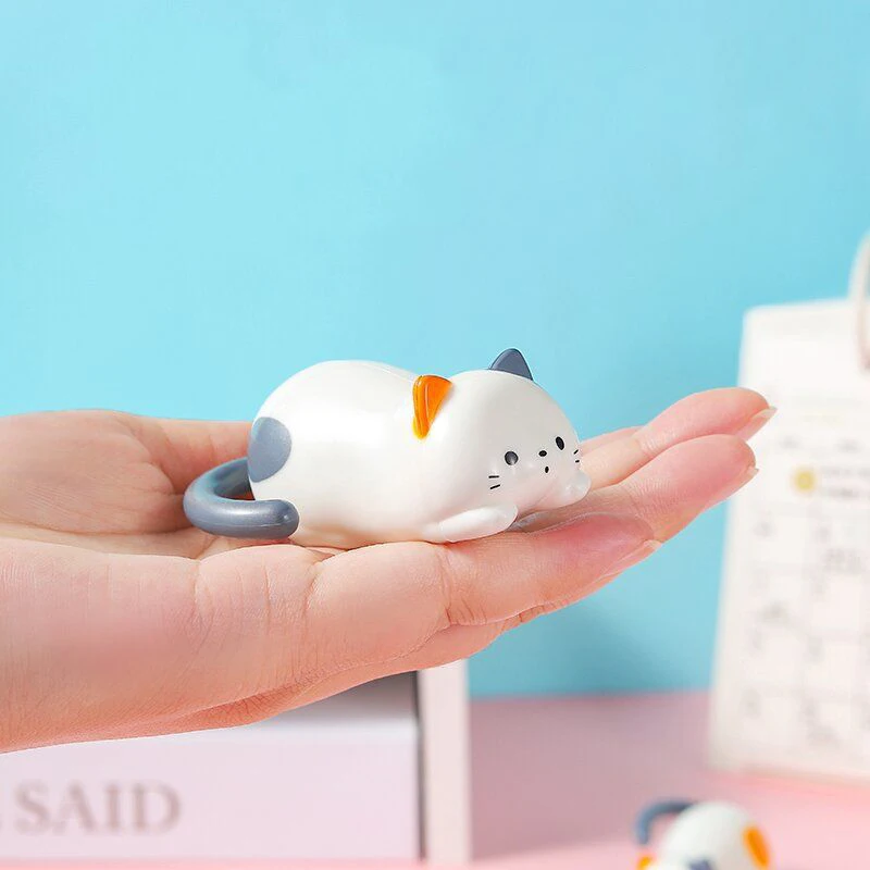 Creative Clockwork Tumbling Cat Cartoon Simulation Animal Wind-up Kitten Toy Ornament Children's Decompression Educational Toys
