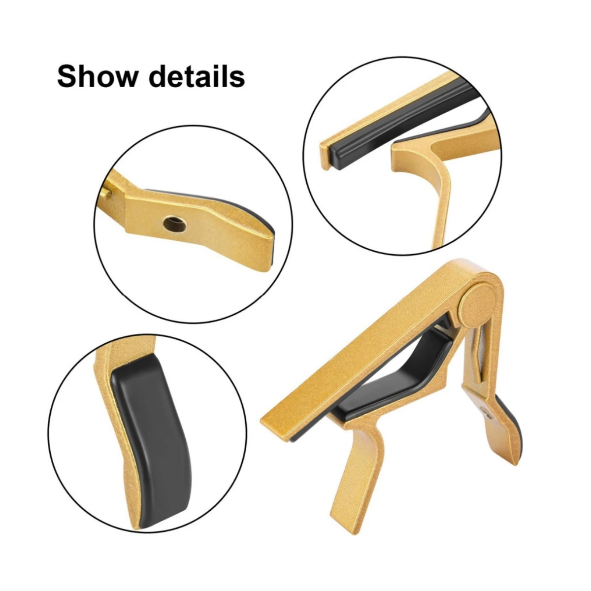 Miwayer อลูมิเนียมคุณภาพสูงกีตาร์ Capo สําหรับกีตาร์ 6 สายโลหะผสมโลหะ Universal Multifunction Capo