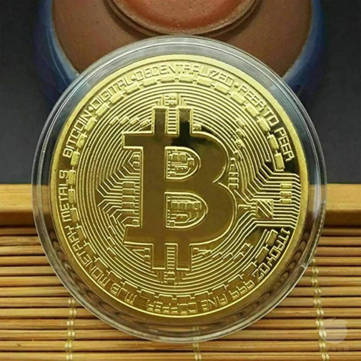 Moneda de Bitcoin chapada en oro, colección de arte coleccionable, regalo conmemorativo físico, Casascius, Metal, imitación antigua, feliz cumpleaños