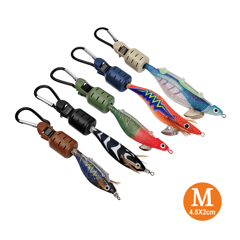 New M# Squid Jig Bait Protector 6pcs Webfoot Octopus Egi Hooks Cover Cuttlefish Umbrella Lure Cap with Carabiner Sea Tackle