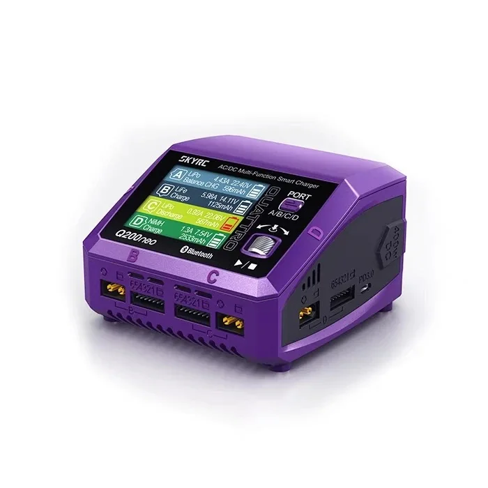 SkyRC Q200 Q200neo QUATTRO AC/DC 2X100W 2X50W Lipo バッテリーバランス充電器放電器