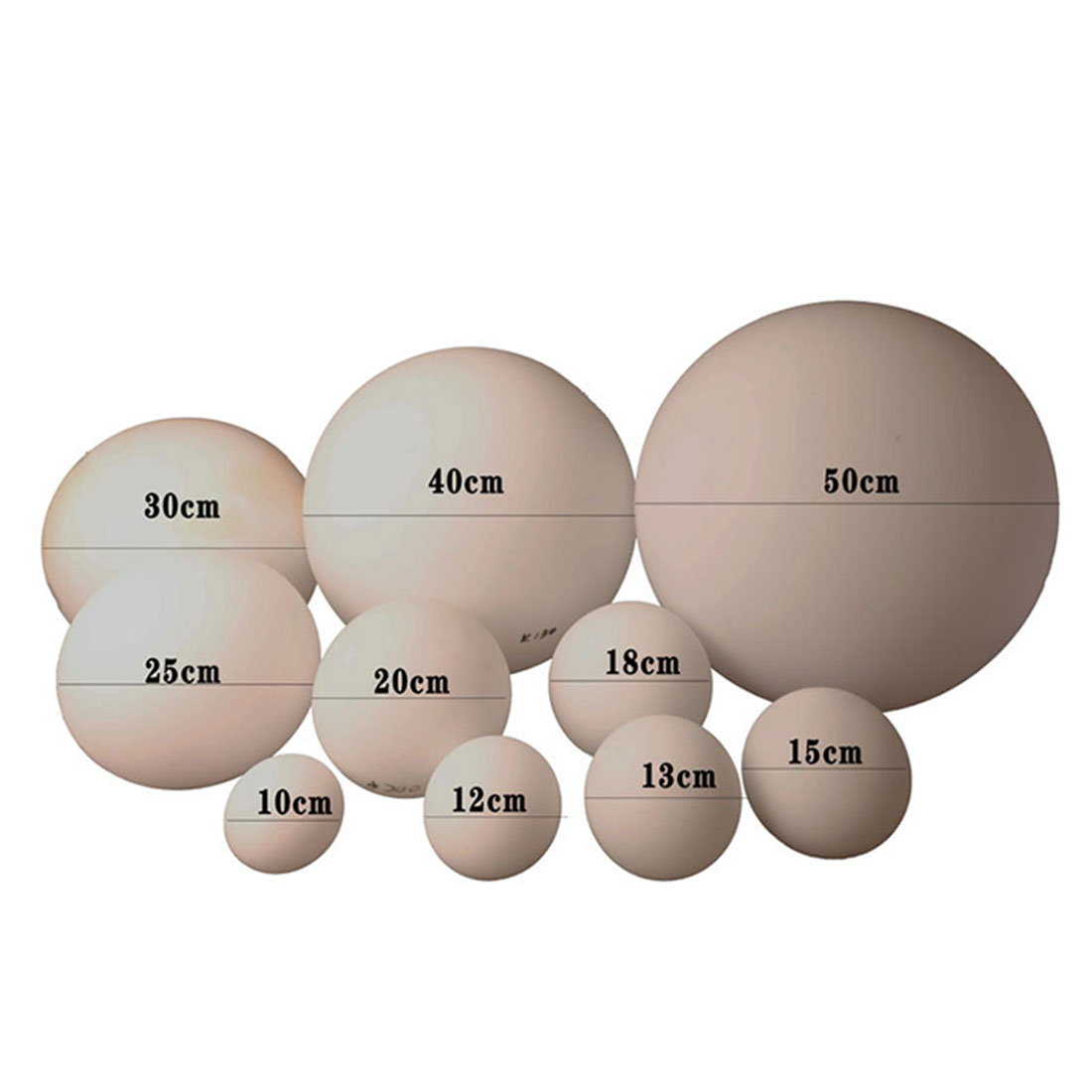 Einseitig öffnende Glasschirme, Ersatz, D6 cm, D8 cm, D10 cm, D12 cm, D13 cm, D15 cm, D18 cm, D20 cm, D25 cm, mattweiße Globus-Lichtabdeckung