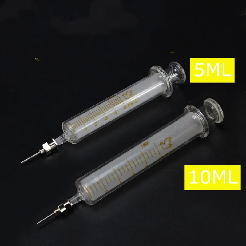RELIFE 5ml 10ml FLUX เข็มโลหะเข็มฉีดยาแก้วสําหรับซ่อมโทรศัพท์มือถือ BGA PCB Ball ติดตั้งน้ํามันบัดกรี FLUX Syringe TOOL