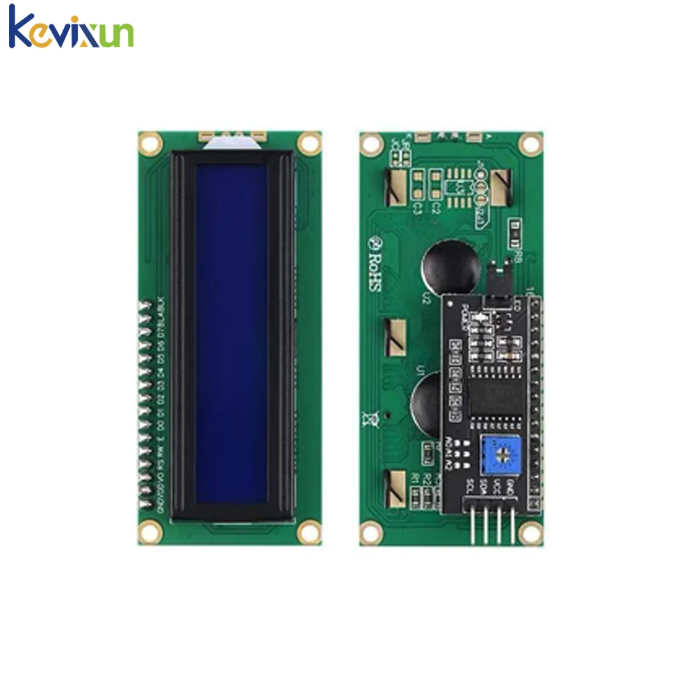 LCD1602 1602 LCD Module Blue / Yellow Green Screen 16x2 Character LCD Display PCF8574T PCF8574 IIC I2C Interface 5V For Arduino