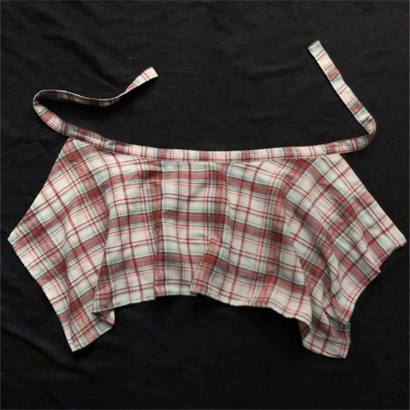 Falda envolvente de línea A en capas Unisex, baile callejero de hip hop, bufanda a cuadros para la cadera, sobrefalda asimétrica, extensor de camisa