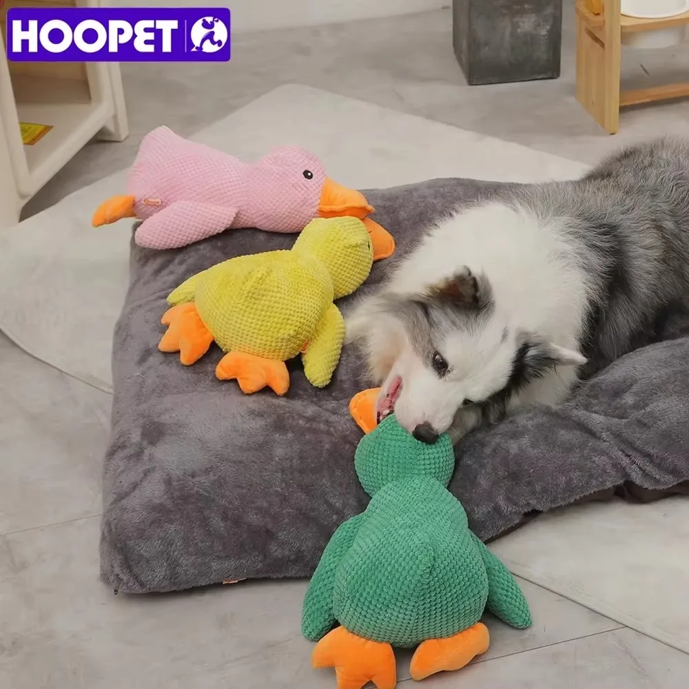 HOOPET Chó Ngủ Đồ Chơi Vịt Nhai Nghe Đồ Chơi Cho Smally Trung Chó Lớn Ngoài Trời Tương Tác Huấn Luyện Thú Cưng Đồ Chơi Phụ Kiện Cho Chó
