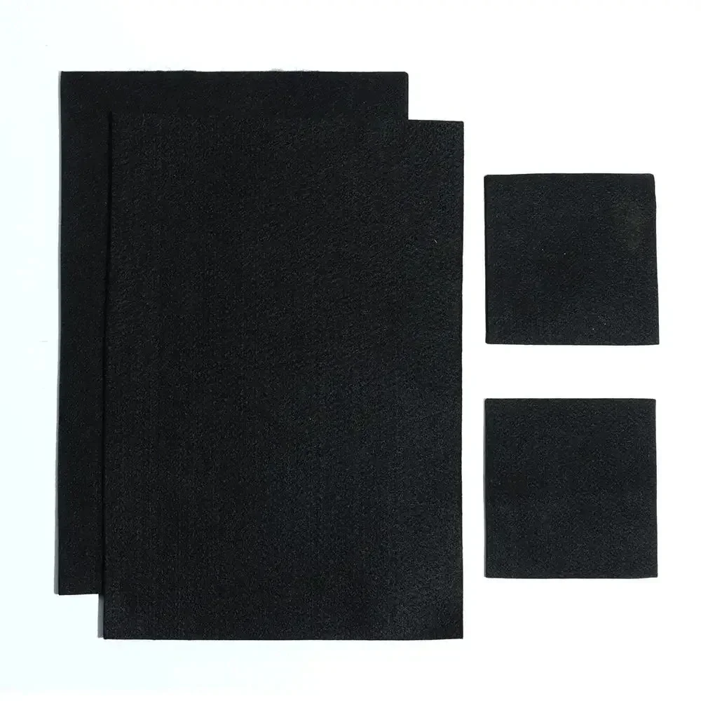 Black graphite felt welding protective blanket carbon fiber high-temperature 300 * 300mm durable torch shielding package protect