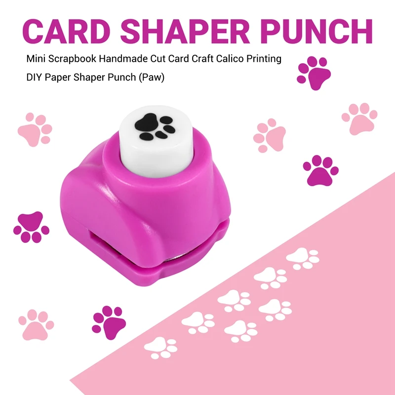 Mini Sổ Lưu Thủ Công Cắt Thẻ Thủ Công Calico In DIY Giấy Shaper Punch (Paw)