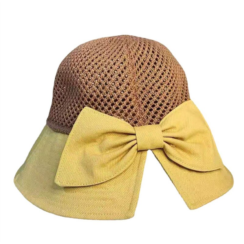 Clearance_New Kapelusz z filtrem przeciwsłonecznym na wiosnę i lato Moda dziecięca Kapelusz typu Bucket Składana kokardka Kapelusz przeciwsłoneczny Kapelusz z filtrem przeciwsłonecznym_Continuous upda