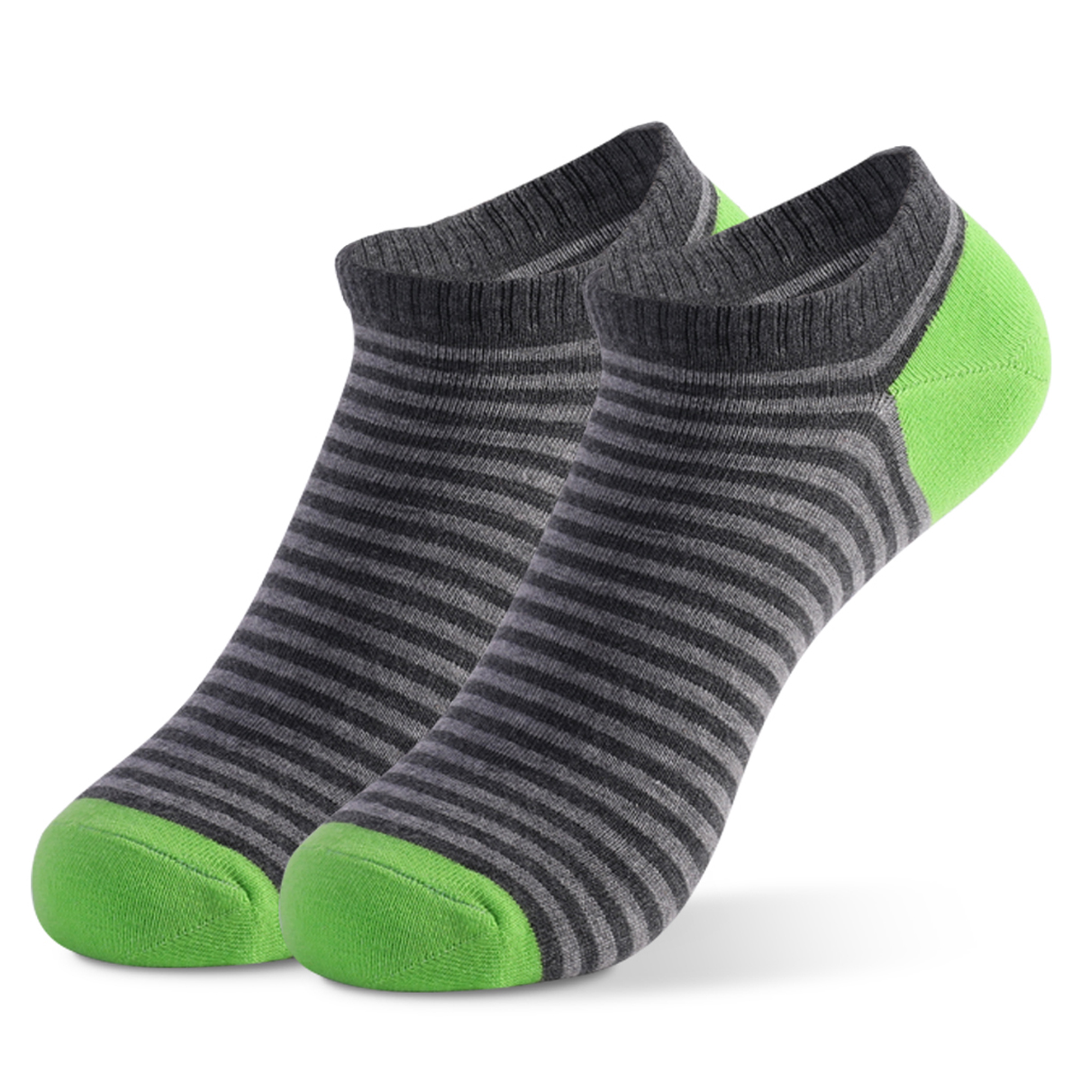 Homens e mulheres Low Cut Socks, cor sólida, listra, respirável, algodão, curto, engraçado, tornozelo, esporte, mulheres, 5 pares