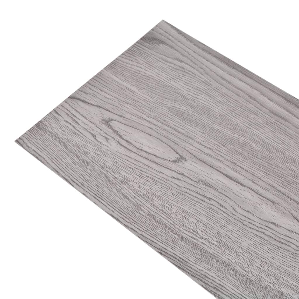 Dark Grey Non-Self Adhesive PVC Flooring Planks 5.26 m² - 2mm Durable and Stylish