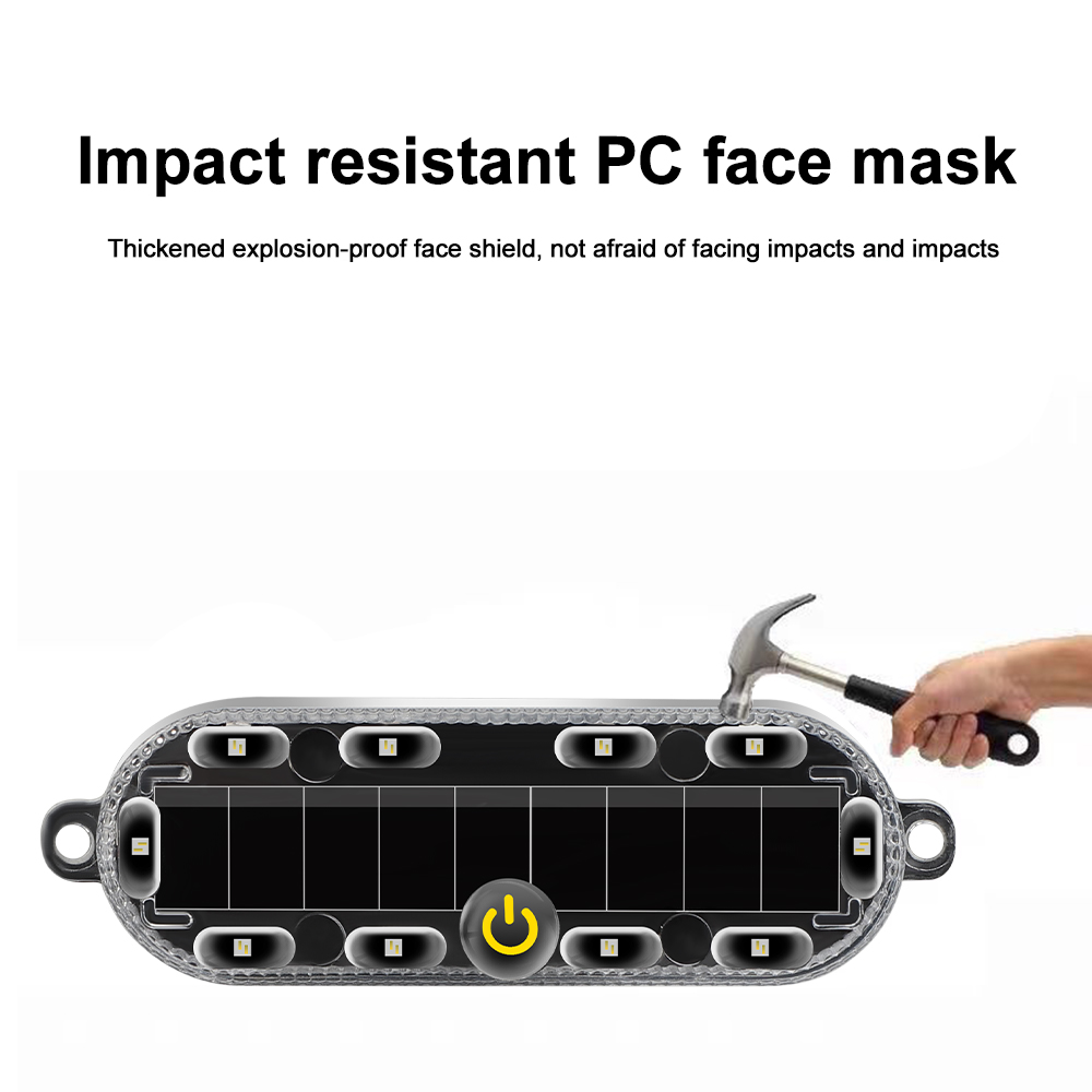 Auto zonne-energie opladen-gratis anti-achter botsing en explosiebestendig veiligheidslicht motorfiets rem achterlicht gemodificeerd flitslicht