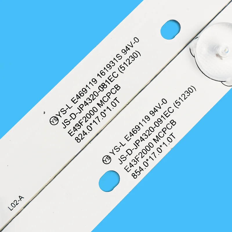 ใหม่3ชิ้น/ล็อตสำหรับ43 "โทรทัศน์จอแอลซีดี JS-D-JP4320-091EC E43F2000 MCPCB JS-D-JP4320-081EC MS-L1111-R 43L35 AKTV432 D-43SF6015BT
