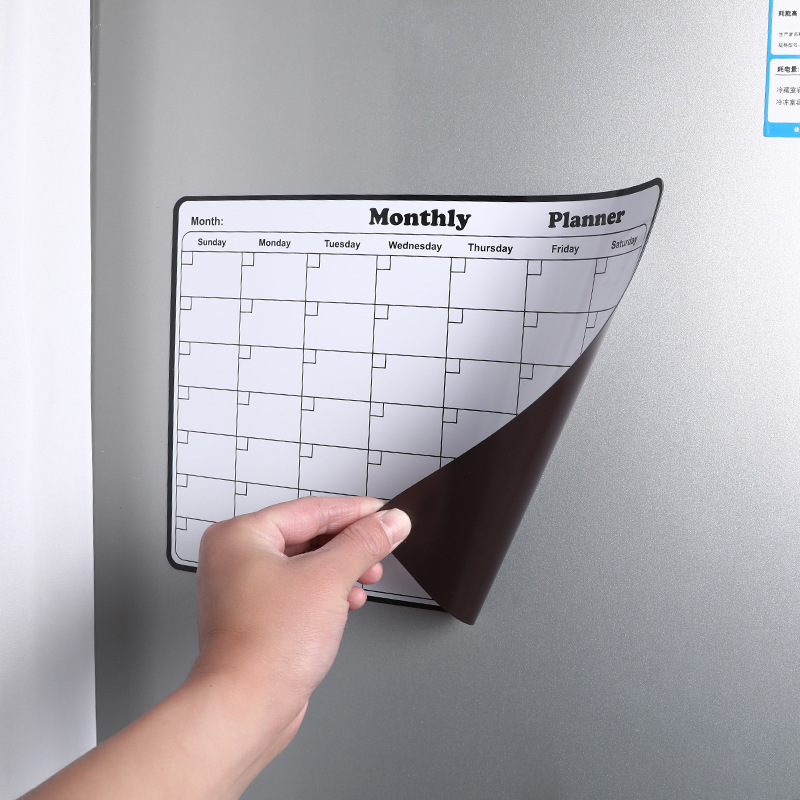 Fridge Magnet Whiteboard Magnetic Refrigerator Sticker Weekly Monthly Planner schedule Message Board Refrigerator Magnet