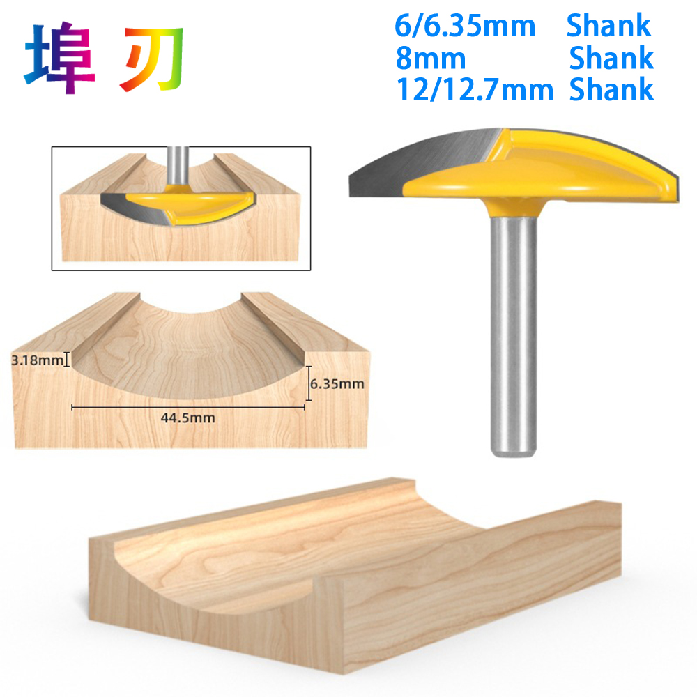 1Pc Router Bit Per Legno Piccola Ciotola Router Bit - 1-1/2 "Raggio - 1-3/4" Porta Larga coltello Lavorazione Del Legno taglierina LT017