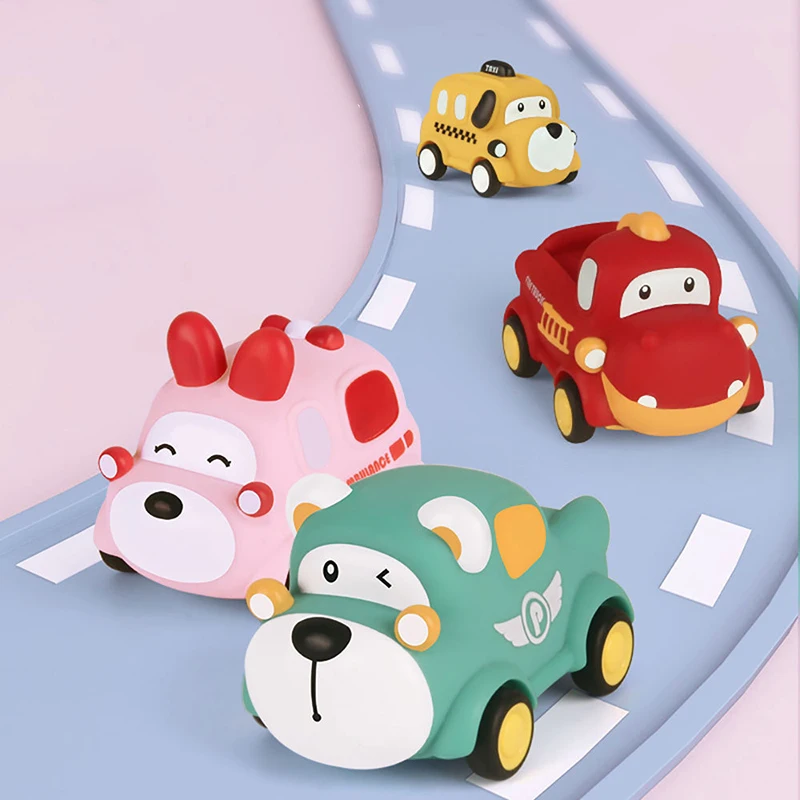ベビーカーのおもちゃの車ソフト丈夫なプルバック車のおもちゃミニレーシングカー子供の教育玩具子供男の子女の子 1 2 3 4 5 年
