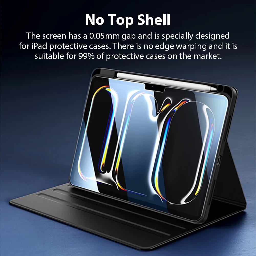Vidrio templado para Ipad Pro 13 12,9 2024 Air 11 5 4 3 2 1 M4 M2 Protector de pantalla para 10 9 3. a generación Mini 7 6 10,2 película