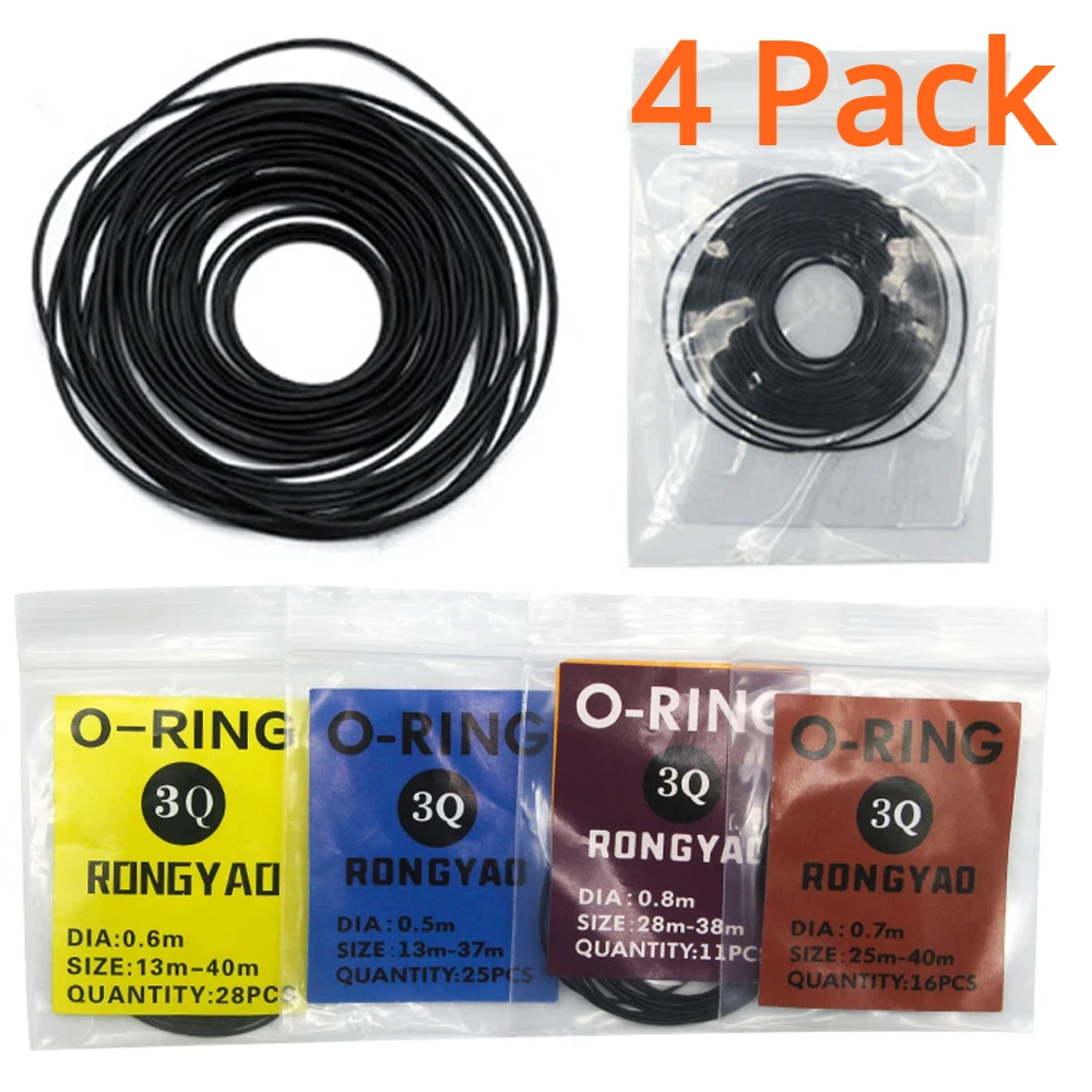 Junta de reloj de 0,5mm/0,6mm/0,7mm/0,8mm, junta tórica de goma impermeable para funda trasera de reloj, accesorios de herramientas de reparación de relojero