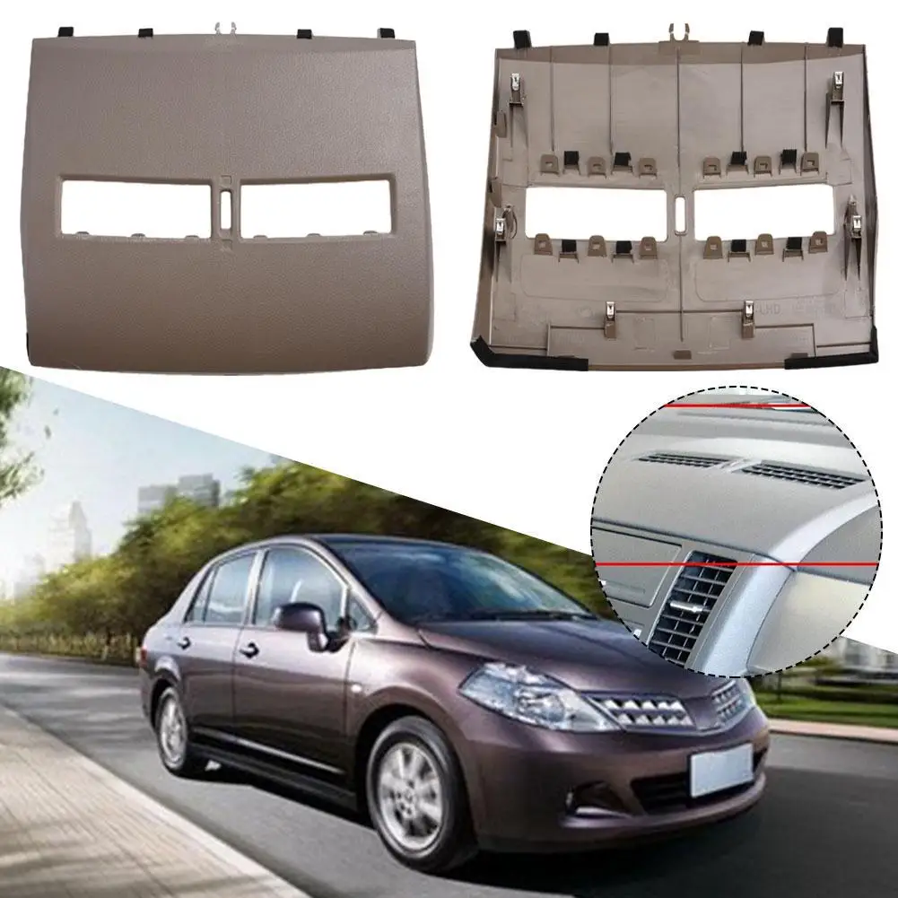 Auto Armaturen brett Klimaanlage Auslass platte Kühlergrill Abdeckung für Nissan Tiida 2014-2017 68414-ed50 Auto Instrument Abdeckplatte