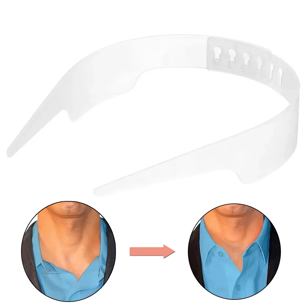 Camisa ajustável suporte de colarinho camiseta gola shaper camisa anti-rolo fixo shaper colar ficar pacote kit vestir acessório