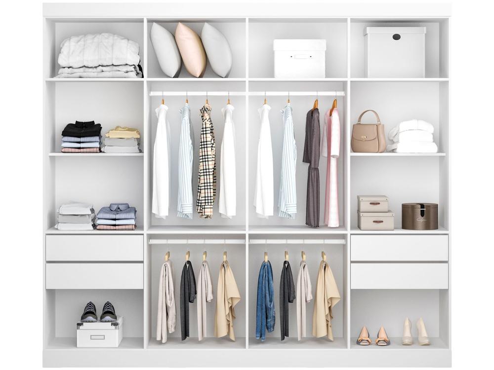 Guarda-roupa Casal 8 Portas 4 Gavetas Araplac 1684