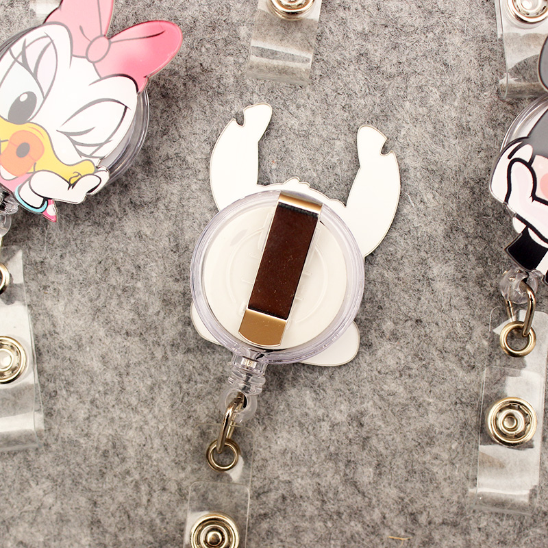 かわいい女の子ステッチスタイルバッジリールナース労働者 Enfermera ID ホルダー格納式ネームカードホルダーアクセサリー