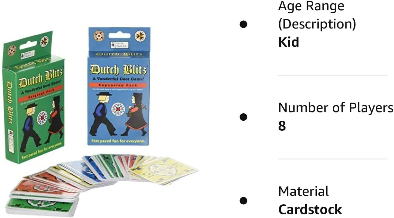 Dutch Blitz: Original and extended combo pack, fast-paced card game suitable for everyone's fun, great family gatherings, combo