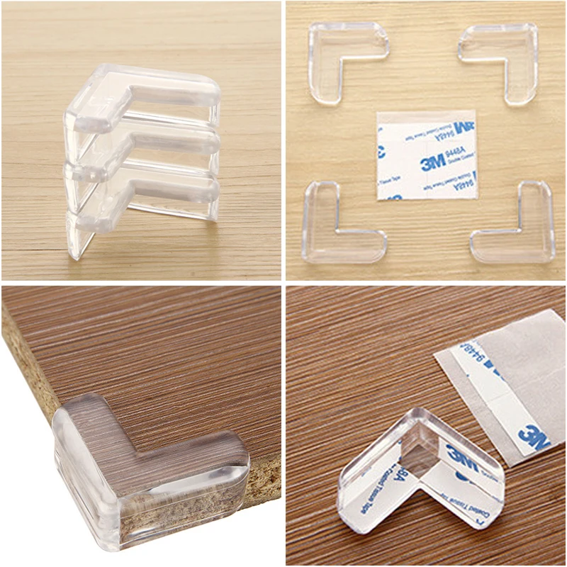 4/8/12/16PCS Baby Safety Silicone Protector Table Corner Edge Protection Cover Electric Socket Children Anticollision Guards