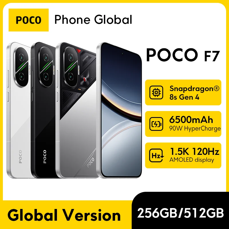 【世界初公開】POCO F7 5G グローバル版 Snapdragon搭載 ®   第8世代第4世代NFC 6.83インチ 1.5K AMOLEDディスプレイ 50MPカメラ OIS 6500mAhスマートフォン