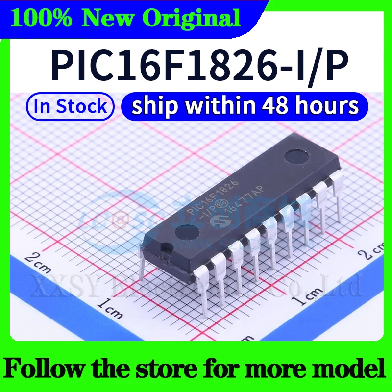 PIC16F54-I/P PIC16F88-I/P PIC16F627A-I/P PIC16F628A-I/P PIC16F648A-I/P PIC16F716-I/P PIC16F818-I/P PIC16F1826-I/P PIC16F1827-I/P