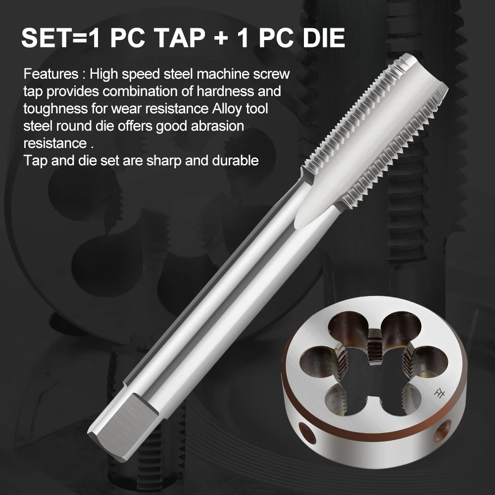 XCAN 2 Chiếc M3 M6 M8 M10 M12 M14 M16 M18 M20 Tay Trái Máy Tập Và Chết Bộ Hệ Mét vít Ren Vòi Nước Máy Khoan Cắm Vòi Chết
