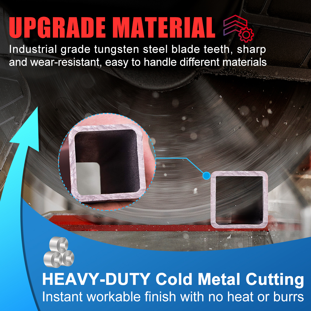 XCAN Metallschneideblatt 355 mm Kreissägeblatt für Aluminium Eisen Stahl Metall Trennscheibe Hartmetall-Sägeblatt 66T 80T 90T