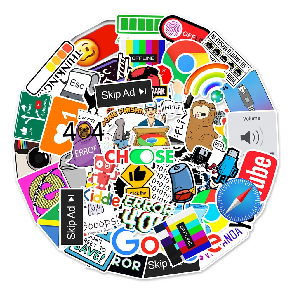 10/30/50pcs Cartoon Programmatore Java Adesivi Internet Geek Programmazione Graffiti Adesivo FAI DA TE Telefono Frigo Diario Fresco Decalcomanie Del Vinile